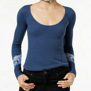 Free People Bandana Cuff Thermal